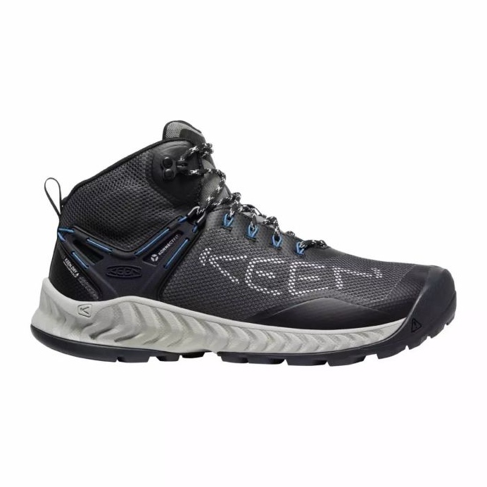 KEEN Nxis Evo Mid Wp skor MAGNET/BRIGHT Cobalt KE-1026108 svart