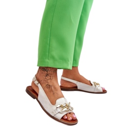 Step in style Sandaler Modell Lewski Skor 3230 Beige/Guld - Steg i stil