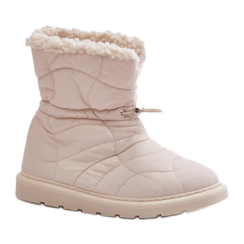 Modell 6433 Ljusbeige snökängor