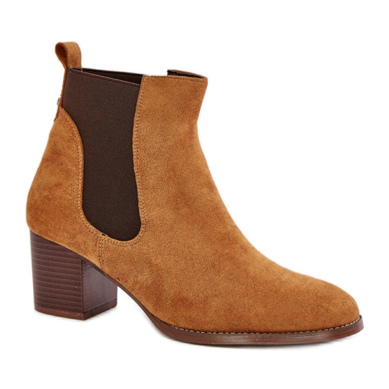 Chelsea stövlar Modell XY791 Camel brun
