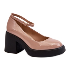 Pumpar Modell M383 Mörkbeige