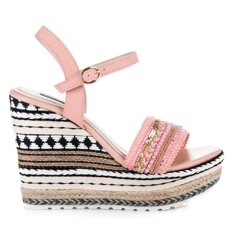 Vices Etniska kilar med ornament rosa