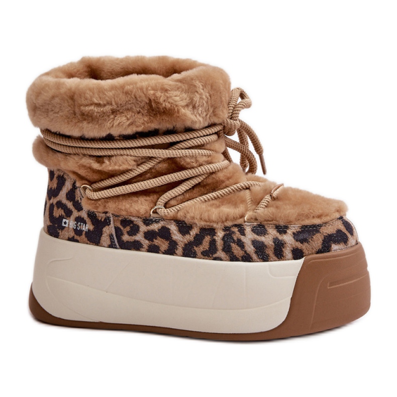Big Star OO274A208 Brun/Leopard snöstövlar