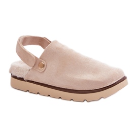 Tofflor Modell 100-418 Beige
