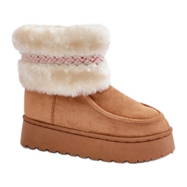 Modell 20201-4B Camel snökängor brun