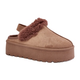 Tofflor Modell 24890 Mörkbeige