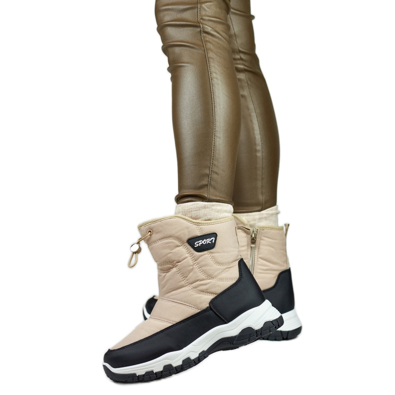 Snowboots Modell 9159-4BE Beige/Svart