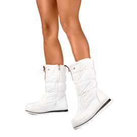 Snöskor för kvinnor isolerade med Eco-Pur 8302W, vit