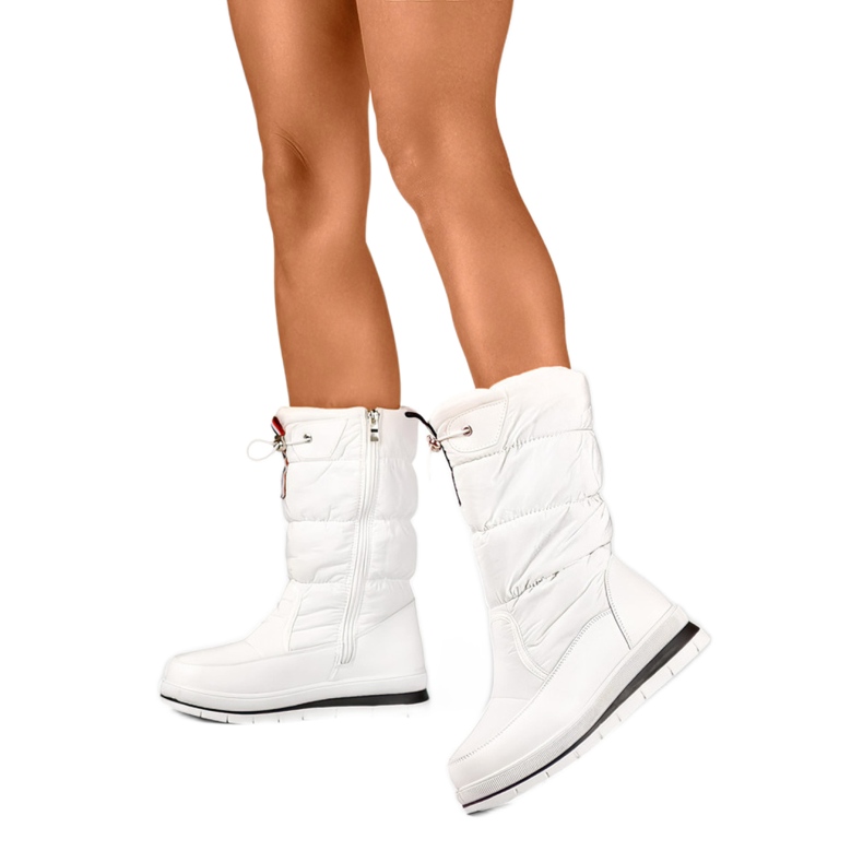 Snöskor för kvinnor isolerade med Eco-Pur 8302W, vit