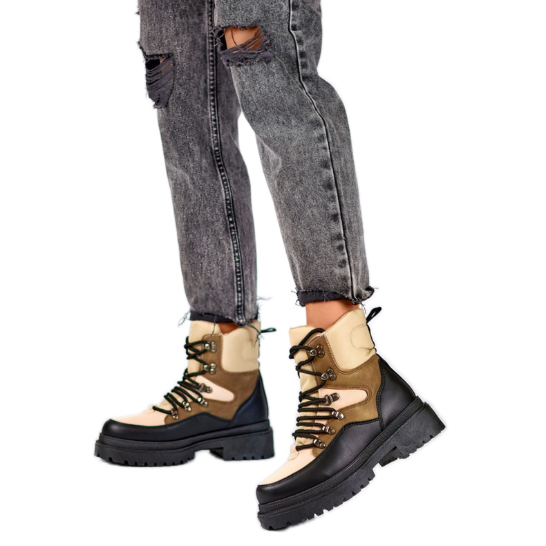 Trappers Model A-852KH Beige/Svart