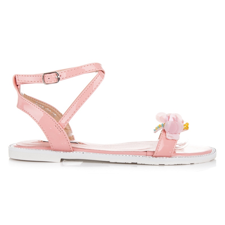 Vices Lackade Sandaler Med En Fjäril rosa