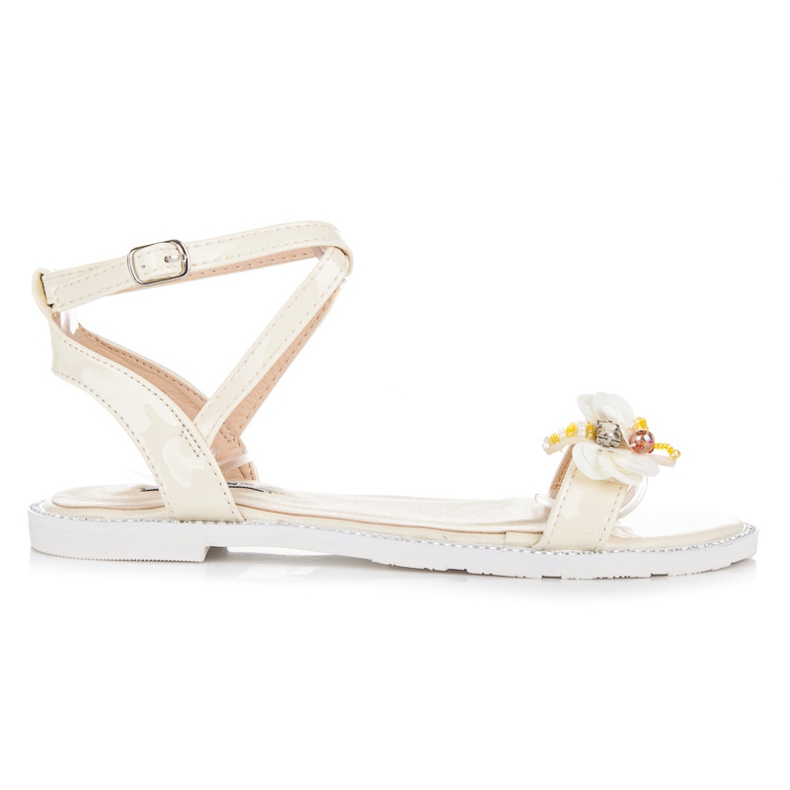 Vices Lackade Sandaler Med En Fjäril gul