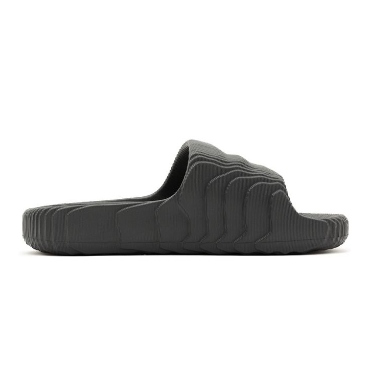 Adidas Adilette 22 Grey Five flipflops för män, livsstil, moderiktig för sommaren, svart (HP6522) grå