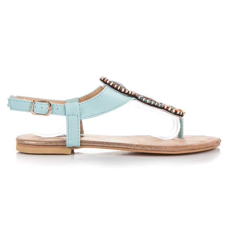 Vices Dekorativa flipflops med spänne blå