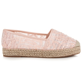 Vices Spets Espadrilles Med Paljetter rosa