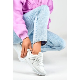 Sportskor dam, vita sneakers, LL66-33W
