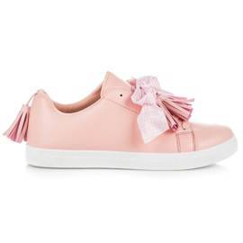 Vices Boho sneakers med band rosa