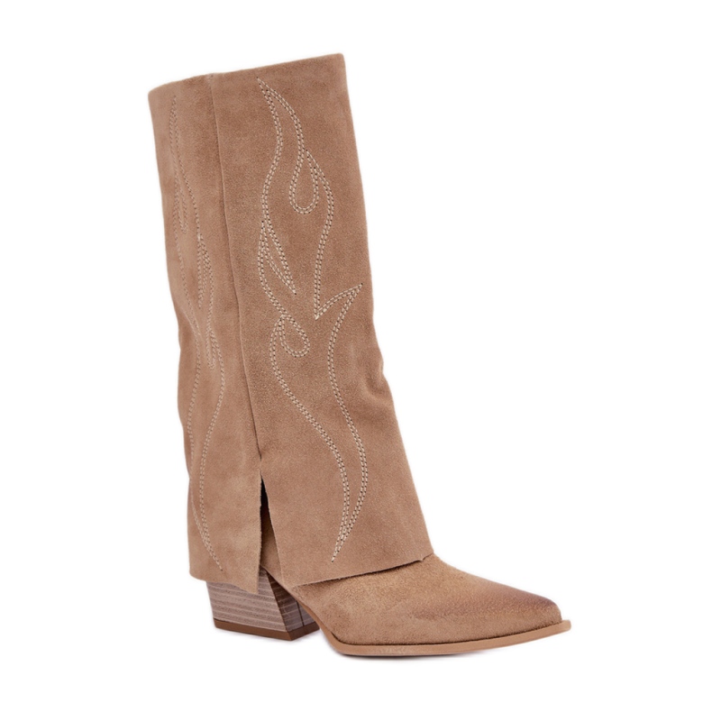 Zazoo 3487 Oisolerade stövlar för kvinnor, beige