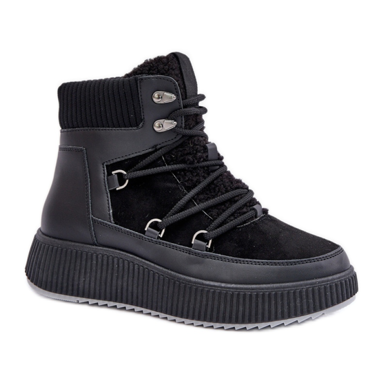 Isolerade snöstövlar för kvinnor MD9944-1 svart