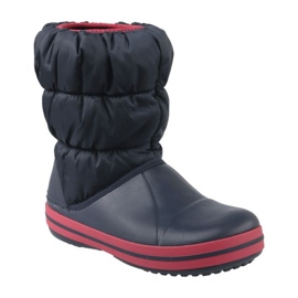 Kvinnors snöstövlar Crocs Winter Puff Boot 14613-485 Navy Blue blå