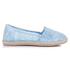 Balada Spets Espadrilles Slip On blå
