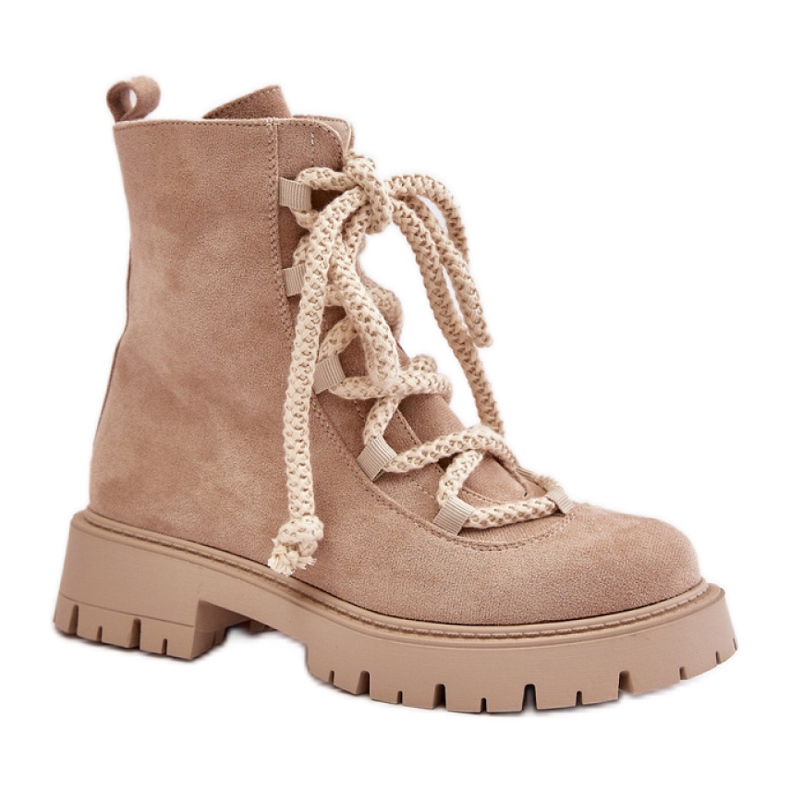 Trapper Boots isolerade NS539P för kvinnor, beige