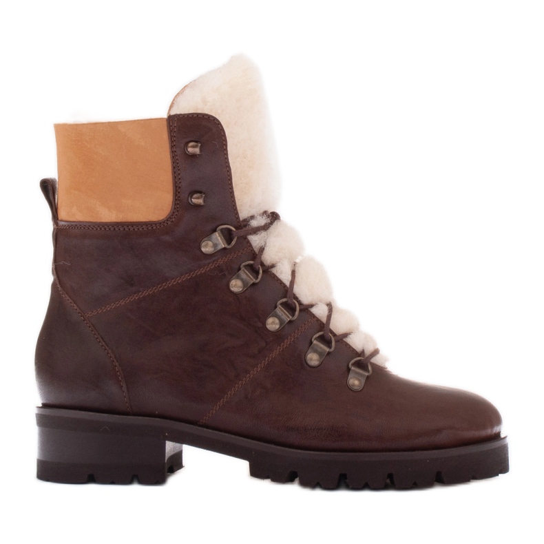 Marco Shoes Damstövlar isolerade med ull brun