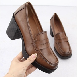 Potocki W 12451 WOL265B högklackade skor brun