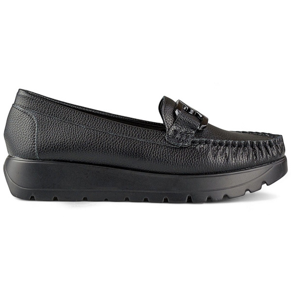 Damloafers med tjock sula, svart 24-21339B