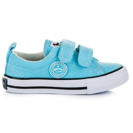 American Club Blå kardborre sneakers