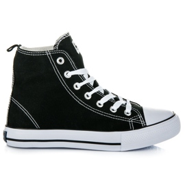 American Club Damsneakers ovanför ankeln svart