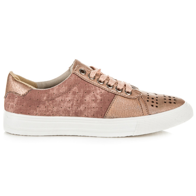 Kylie sneakers med snörning rosa