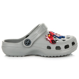 American Club Pojkors tofflor grå