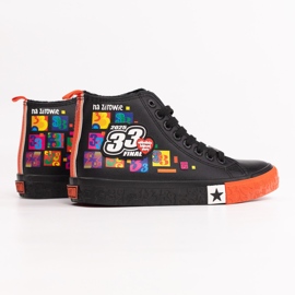 Officiella damsneakers från Big Star x Wośp RR274A651 svart