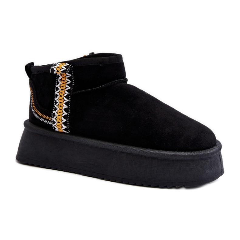 Snöskor i svart mocka för kvinnor