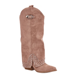 Step in style Stövlar Modell Iveliri LQ-135 Mörkbeige - Steg i stil