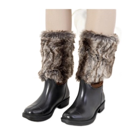 Svarta stövlar med päls från Corrales - Solea