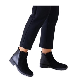 Svarta plattformsstövlar av ekomocka Kirla - Solea