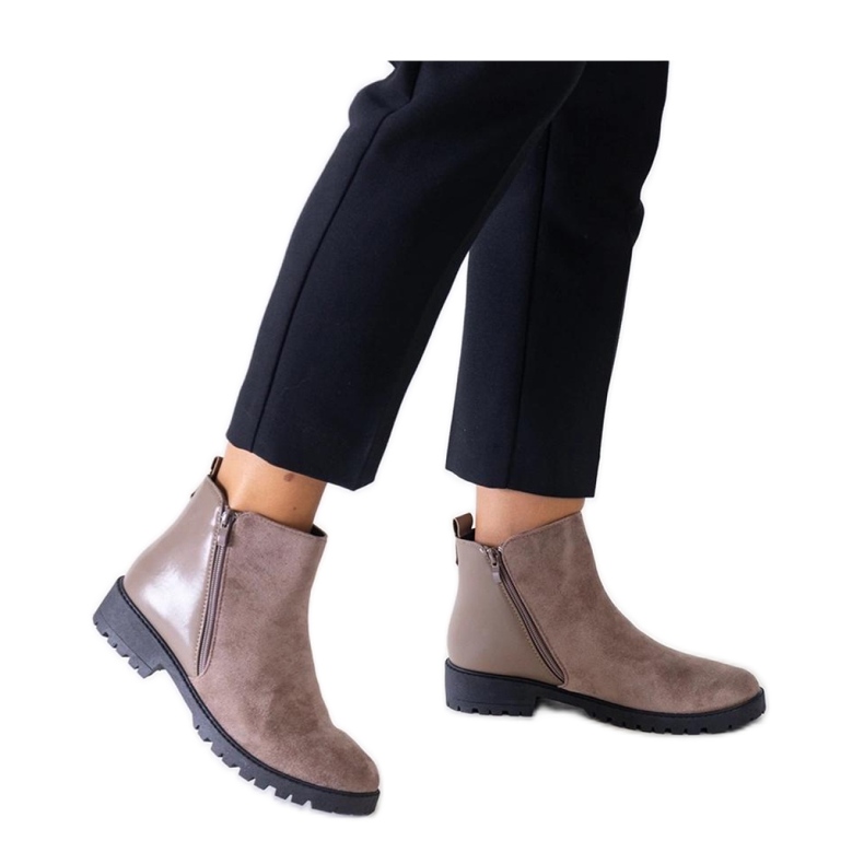 Bruna platåkängor av ekomocka Kirla - Solea