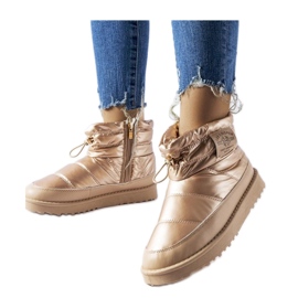 Guld dragkedja Snow Boots Lee Cooper LCJ-23-44-1965L gyllene