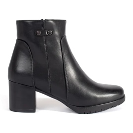 Svarta högklackade ankelboots från Sergio Leone