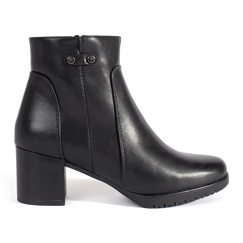 Svarta högklackade ankelboots från Sergio Leone