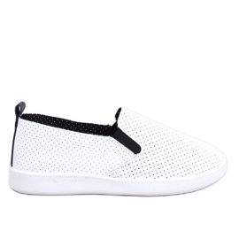 VIT/SVART slip-on sneakers