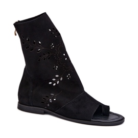 Zazoo 3437 Svarta övre sandaler