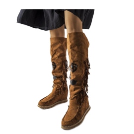 Bruna kilstövlar från Cascia - Solea