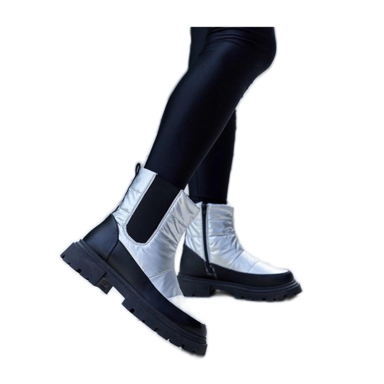 Galvani - Solea metallic isolerade snöstövlar grå