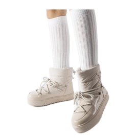 Beige isolerade snöstövlar med resår Oslavia - Solea