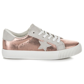 Wilady Sneakers Med En Stjärna rosa