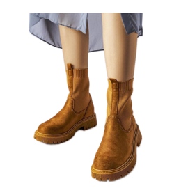 Bruna stövlar i ekomocka Big Star MM274541