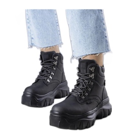 Big Star svarta stövlar KK274368